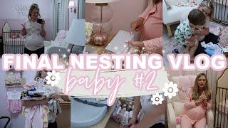 A NESTING VLOG: NURSERY ORGANIZATION + PREPPING FOR A NEWBORN | Lauren Yarbrough