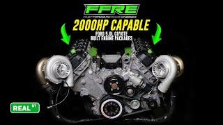 2000HP Capable FFRE Ford 5.0L Coyote Built Engine Packages - Short Blocks & Long Blocks