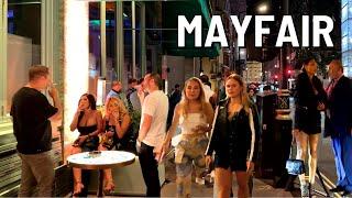 LONDON Mayfair Night Vlog  Nightlife Walk 4K