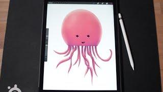Drawing a Jellyfish with Procreate