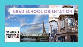 THE AMERICAN UNIVERSITY OF PARIS ORIENTATION VLOG | Attending Graduate School in the COVID-19 era