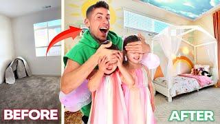 SURPRISING MY DAUGHTERS WITH THEIR DREAM ROOM MAKEOVER!!!