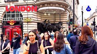 London Walk  West End, Piccadilly Circus to MAYFAIR | Central London Walking Tour [4K HDR]
