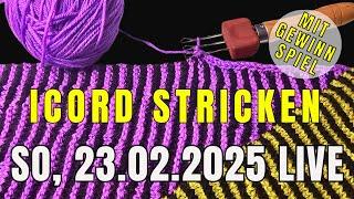 Schattenstricken Nickituch - Icord mit dem Icord Maker - Livestream