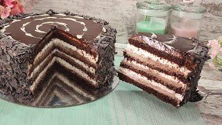the famous delicious chocolate cake "KINDER PINGUI"! Without gelatin! Melts in mouth!