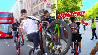 Wheelies Infront Of The Police *GONE WRONG*