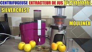 moulinex extracteur de jus silvercrest lidl centrifugeuse test pomme comparatif avis