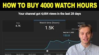 How To Buy 4000 Watch Hours On YouTube Using YTBOOST24