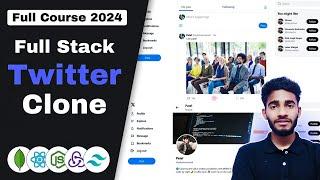 Build Fullstack Twitter Clone with (ReactJS, Express, NodeJS, MongoDB, Tailwind CSS)