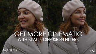 Cinematic look with K&F Concept Black Diffusion Mist filters 1/8 & 1/4 review and comparison