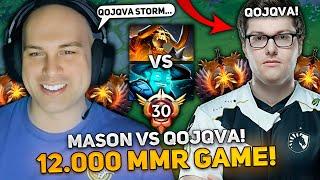 MASON on CLINKZ vs QOJQVA STORM SPIRIT in 12.000 MMR GAME! | WHO IS STRONGER?!