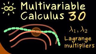 Multivariable Calculus 30 | Example for Lagrange Multipliers [dark version]