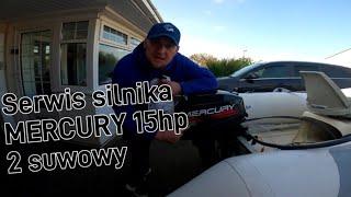 Odc.49 Serwis silnika MERCURY 15HP. Silnik dwusuwowy...