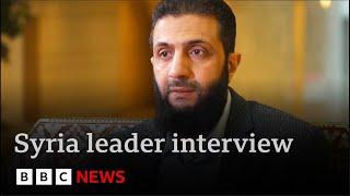 Syrian rebel leader calls for sanctions to be lifted | BBC News