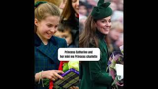 Princess Catherine and her mini me Princess charlotte