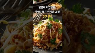 [Food] 피쉬소스와 타마린드,면 위에 얹힌 땅콩과 숙주,팟타이 #shorts
