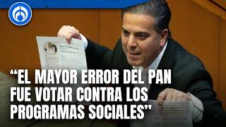 Damian Zepeda crítica al PAN por votar contra programas sociales