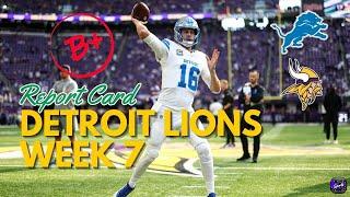 Detroit Lions Grades vs Minnesota Vikings | NFL Week 7 Review & Report Card | Johnny Gaz Sports