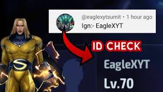 EagleXYT id check in Marvel future fight Mr GAMER VINES Hindi 