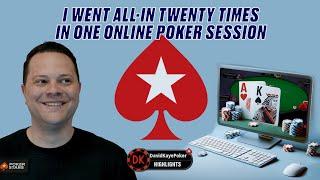 I Went ALL-IN 20 TIMES In One Online Poker Session