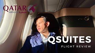 Flying WORLD’S BEST Business Class! | Qatar Airways QSuites Flight Review