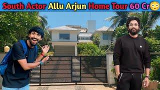 South Actor's Home Tour !! Allu Arjun Pushpa 2 Home Tour Hyderabad!! 60Cr ?