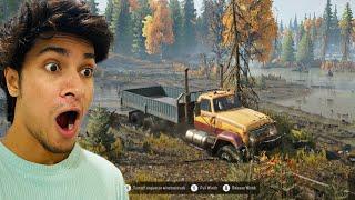 The Truck sank into the mud Can I Escape ?  Snow Runner Gameplay Malayalam