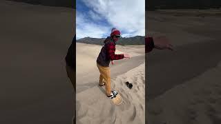 SANDBOARDING AT GREAT SAND DUNES NP  #greatsanddunes #vanlife