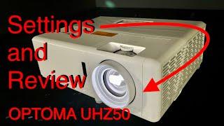 Optoma UHZ50 DLP Laser 4K Projector Review & Calibration Settings