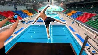 Parkour Pro tries HIGH DIVING