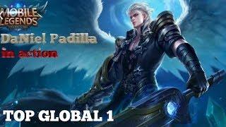 TOP GLOBAL 1 Alucard in action (DaNiel Padilla) pur farming + kalah level