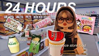 eating ONLY korean convenience store foods for 24 HOURS