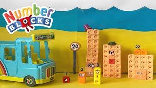 Numberblocks 21 And On Episode | Numberblocks Math Link Cubes 1-30 | Learn Numbers Past 20 Kids Math