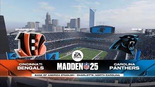 Bengals vs Panthers Week 4 Simulation (Madden 25 PS5)