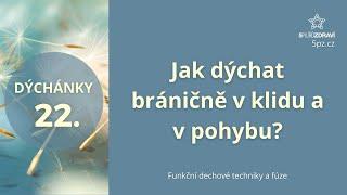 DÝCHÁNKY 22 - Jak dýchat bráničně v klidu a v pohybu?