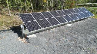 Building a 4000 watt adjustable ground mount solar panel system