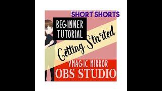 Getting Started Beginner tutorial Vmagic mirror and OBS Studio