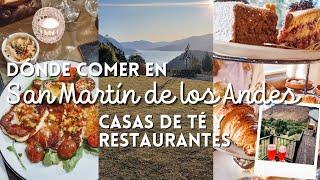 SAN MARTÍN DE LOS ANDES: Dónde COMER con las MEJORES VISTAS. Casa de TÉ y RESTAURANTES en el lago.