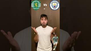 Sporting Lisbon vs Manchester City #football #shorts #viral #championsleaugue