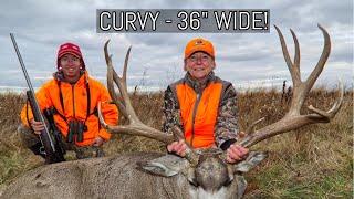 36" WIDE MULE DEER! The GIANT framed mule deer we called Curvy!