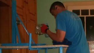 DIY CHEAP armwrestling table and Krasi's pulley system copy