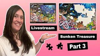 Building the Sunken Treasure puzzle - Vermont Christmas Co. - Part 3 LIVESTREAM