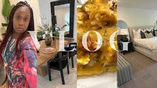 VLOG| FULLY FURNISHED HOUSE TOUR| HE WAS A SCAMMER| COOK WITH ME| BURLINGTON HAUL| Eboni Ebo