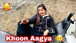 Megha Scooty Seekhne Mae Gir Gayi  ||Sandeep Bhatt Vlogs||