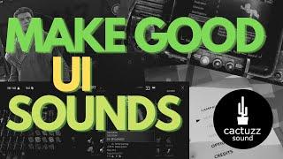 What Makes UI SOUNDS Good?