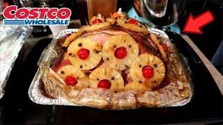 *NEW HOW TO COOK A COSTCO SPIRAL HAM | EASY PINEAPPLE HAM GLAZED WITH CHERRIES | Crystal Evans