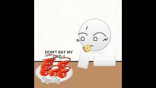 don't eat my dad  #animation #flipaclip #2danimation #emoji #funnyjoke