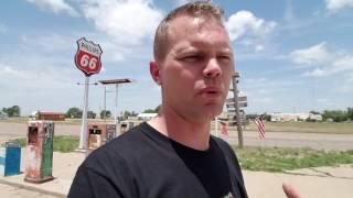 Explore route 66 in Adrian Texas on the Onewheel