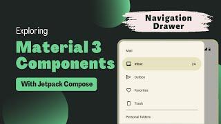 Navigation Drawer | Exploring Material Design 3 Components | Jetpack Compose | Android | Kotlin