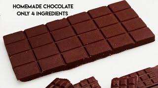 Only 4 ingredients homemade chocolate recipe| homemade chocolate preparation Malayalam|